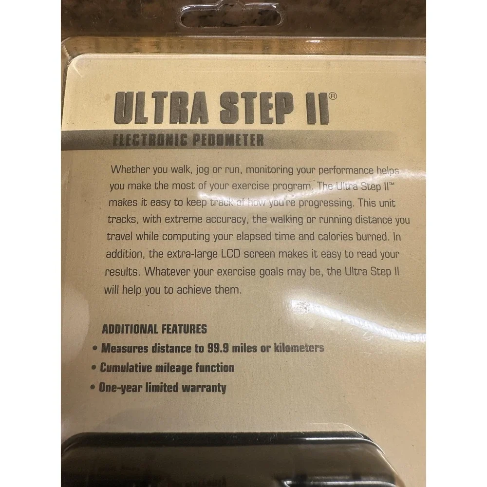 VTG Precise Ultra Step II‎ Electronic Pedometer Clip-On Calorie Counter Walking